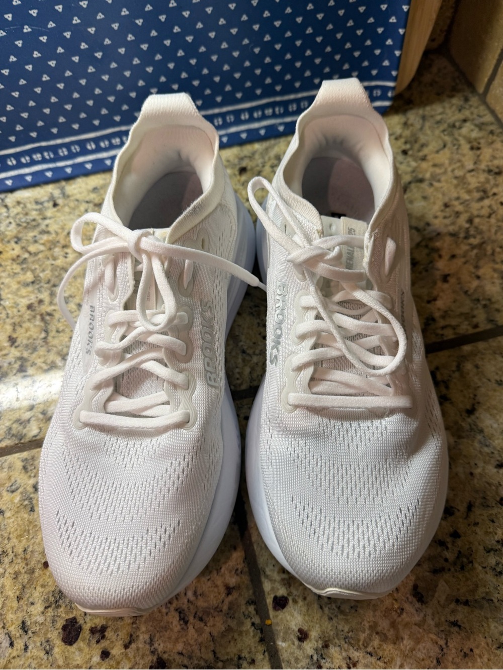 Brooks Women's White Athletic Running Sneakers - Picture 4 of 8